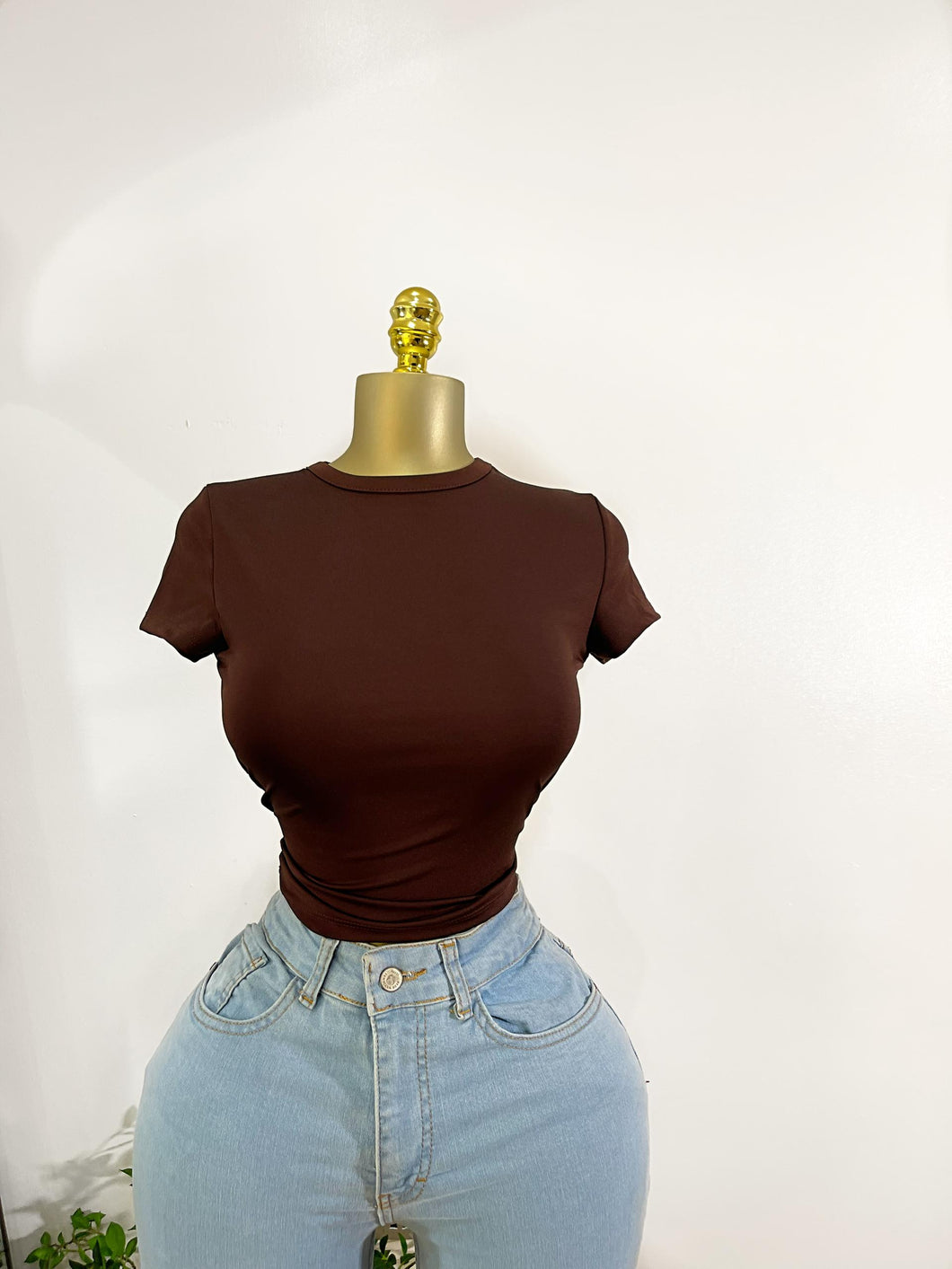 Basic brown top