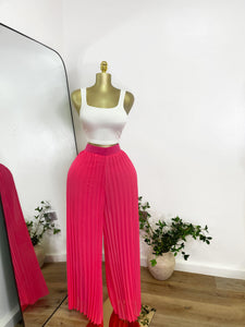 Pink pleated Trouser