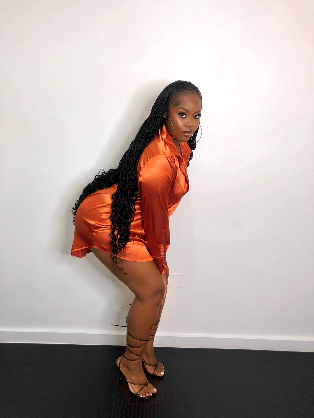 Orange Oversized Dress