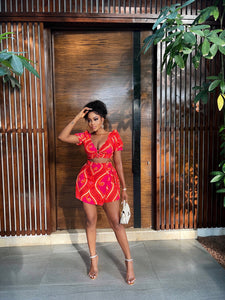 Red Print Set