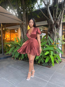 Brown Mini Dress