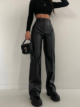 Load image into Gallery viewer, Black Leather trouser