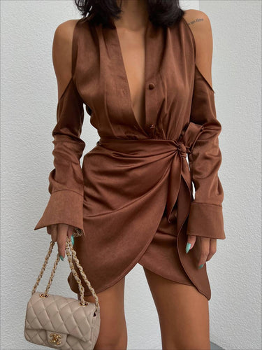 Brown Mini Dress